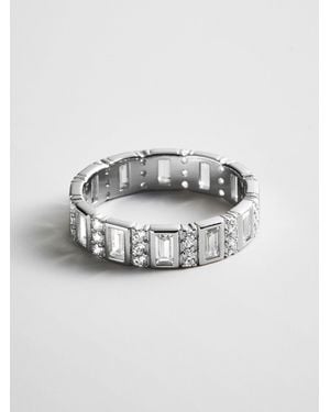 BaubleBar Isabella Sterling Silver Cigar Band - Gray