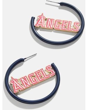 BaubleBar Mlb Enamel Hoops - Gray