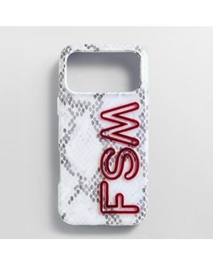 BaubleBar Fine Line Printed Custom Iphone Case - White