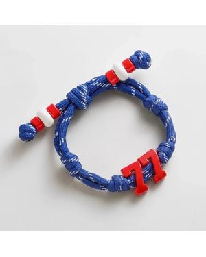 BaubleBar Team Knotty Varsity Custom Bracelet - Blue