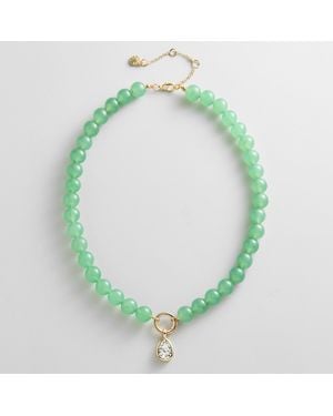 BaubleBar Janette Beaded Ring Necklace - Green