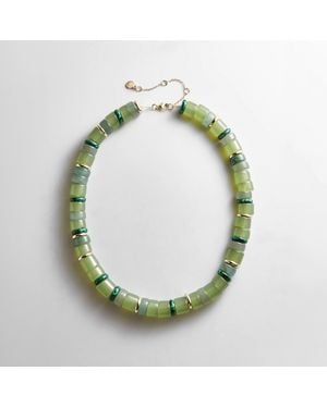 BaubleBar Jennifer Rondelle Beaded Necklace - Green