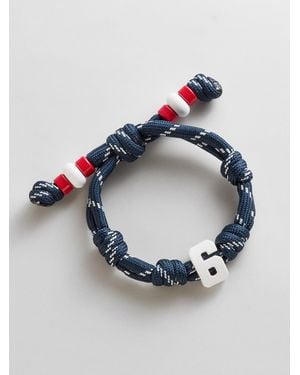 BaubleBar Team Knotty Varsity Custom Bracelet - Blue