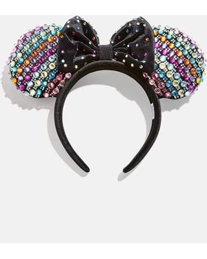 BaubleBar Disney Minnie Mouse Crystal Multicolor Ears Headband - Black