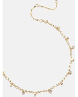 BaubleBar Faye 18k Gold Crystal Anklet - Natural