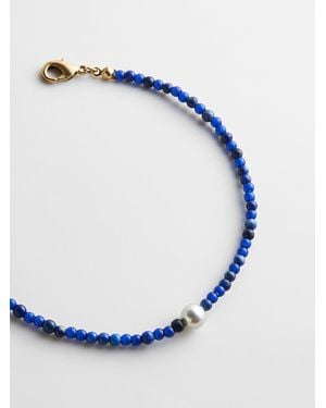 BaubleBar Kyanna Semi-precious Waterproof Anklet - Blue