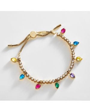 BaubleBar All Is Bright Tennis Bracelet - Metallic