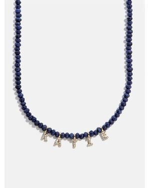 BaubleBar Mini Semi-precious Pavé Custom Necklace - Multicolor