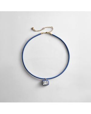 BaubleBar Lindsey Crystal Collar Necklace - Blue