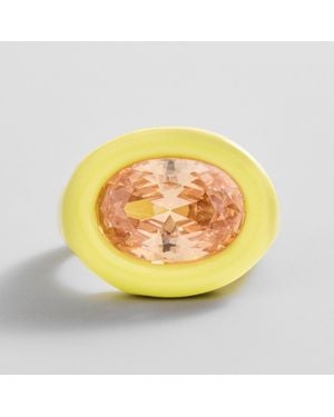 BaubleBar Joy Pop Cubic Zirconia Ring - Yellow