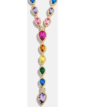 BaubleBar Glow With It Lariat Necklace - White