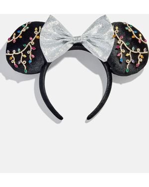 BaubleBar Disney Minnie Mouse Christmas Lights Ears Headband - Black