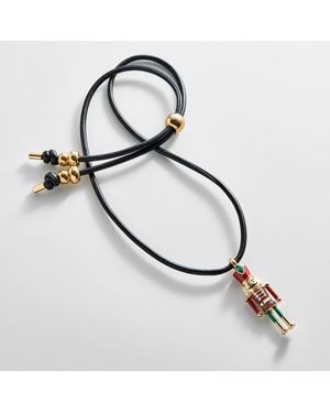 BaubleBar Toy Soldier Nutcracker Pendant Necklace - Multicolor
