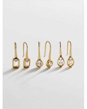 BaubleBar Valeria 14k Gold Earring Set - Multicolor