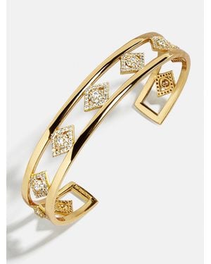 BaubleBar 18k Gold Evil Eye Cuff Bracelet - Metallic