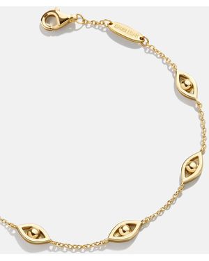 BaubleBar 18k Gold Evil Eye Bracelet - Natural