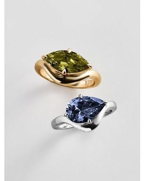 BaubleBar Wavy Custom Birthstone Ring - Gray