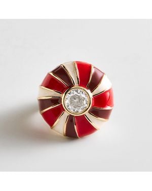 BaubleBar Mint To Be Merry Ring - Red