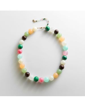 BaubleBar Mini Jane Beaded Necklace - Green
