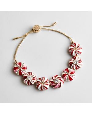BaubleBar Mint To Be Merry Peppermint Bracelet - Red