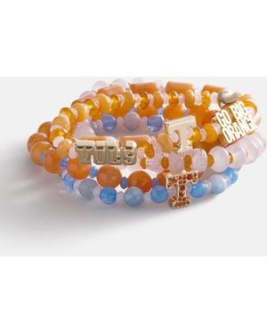 BaubleBar College Of Tennessee Beaded Bracelet Set - Orange