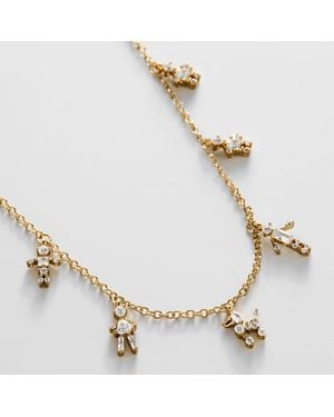 BaubleBar Inner Circle Custom Charm Necklace - Metallic