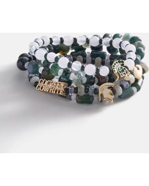 BaubleBar Michigan State College Beaded Bracelet Set - Multicolor