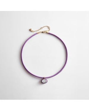 BaubleBar Lindsey Crystal Collar Necklace - Metallic