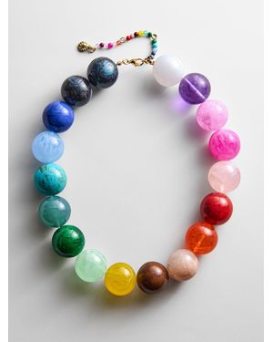 BaubleBar Jane Beaded Necklace - Pink