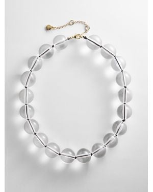 BaubleBar Jane Beaded Necklace - Gray