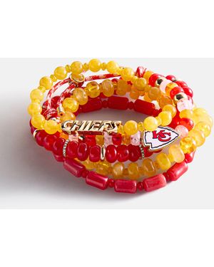 BaubleBar Nfl Beaded Bracelet Set - Orange