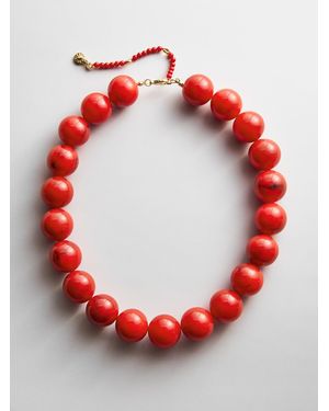 BaubleBar Jane Beaded Necklace - Red