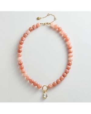 BaubleBar Janette Beaded Ring Necklace - Metallic