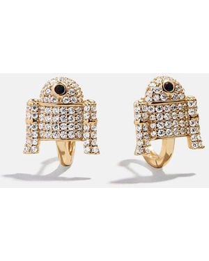 BaubleBar Star Warstm R2-d2tm 14k Gold Plated Sterling Silver Earrings - White