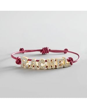 BaubleBar Pavé Bubble Cord Slider Bracelet - Pink