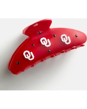 BaubleBar College Of Oklahoma Logo Hair Claw Clip - Red