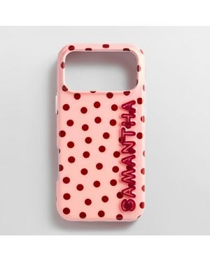 BaubleBar Fine Line Printed Custom Iphone Case - Red