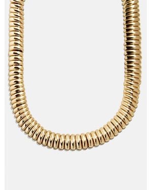 BaubleBar Keira Ribbed Necklace - Metallic