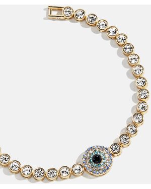 BaubleBar Amalie Evil Eye Tennis Bracelet - Metallic