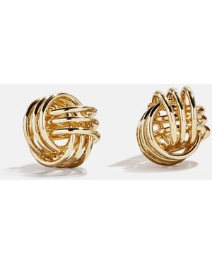 BaubleBar Lennox Gold Knot Earrings - Metallic