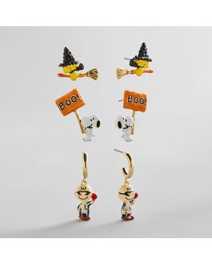 BaubleBar Peanuts Halloween Earring Set - Multicolor