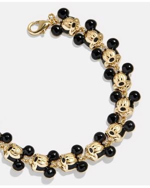BaubleBar Disney Mickey Mouse Repeating Character Head Bracelet - Black