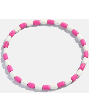 BaubleBar Brighten Up Enamel Beaded Bracelet - Pink