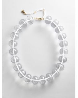 BaubleBar Joan Semi-precious Necklace - Gray