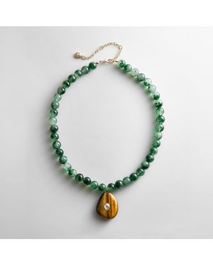 BaubleBar Jamie Semi-precious Beaded Necklace - Green