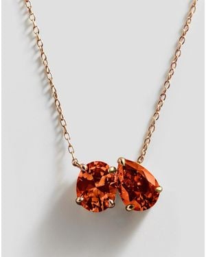 BaubleBar Toi Et Moi 14k Gold Custom Birthstone Necklace - Multicolor