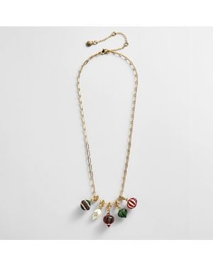 BaubleBar All Decked Out Charm Necklace - White