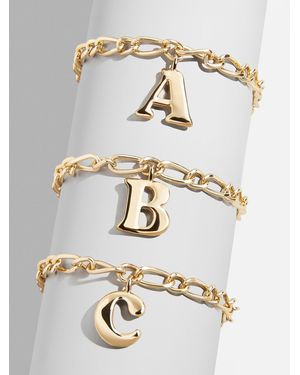BaubleBar Chunky Charm Initial Bracelet - White