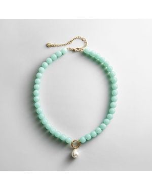 BaubleBar Janette Beaded Ring Necklace - Green