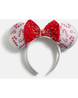 BaubleBar Disney Minnie Mouse Candy Cane Ears Headband - Red